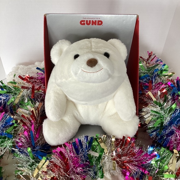 Gund Snuffles Polar Bear Plush Stuffed Animal New In Box FAO Schwartz - Picture 2 of 11